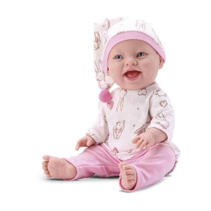 Imagem de Boneca Baby Babilina Soninho Com Pijama E Toquinha De Dormir