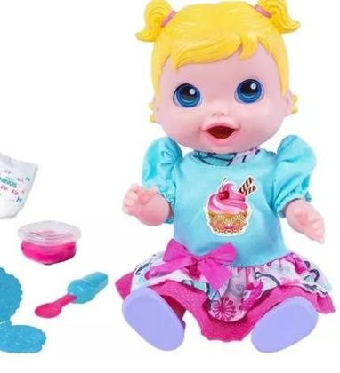 Imagem de Boneca Baby Collection Alive Comidinha Come e Faz Caquinha Menina