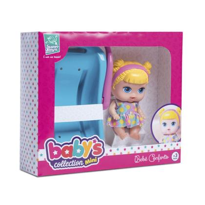 Imagem de Boneca Baby Collection Menina Bebe Conforto - Super Toys