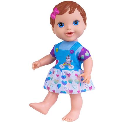 Imagem de Boneca Baby Collection Menina Faz Xixi De Verdade Bebê Brinquedo Realista Interativo Para Meninas - Super Toys
