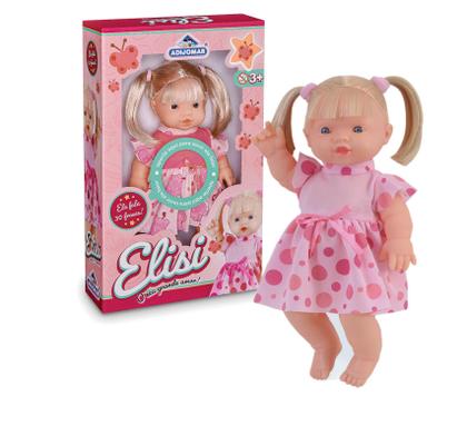 Imagem de Boneca Baby Elisi Fala 30 Frase 31cm + Kit Mechas de Cabelo