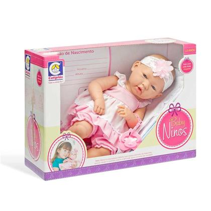 Imagem de Boneca Baby Ninos Cotiplás 2032 com Acessórios Inclusos