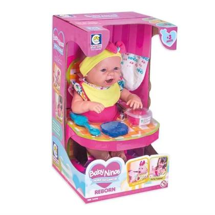 Imagem de Boneca Baby Ninos Hora Do Lanche Reborn 2406 Cotiplás