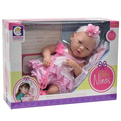 Boneca Baby Ninos Reborn Bebê Cotiplas Bonecas Magazine Luiza