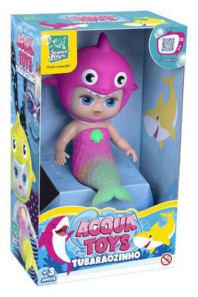 Imagem de Boneca Baby Shark Bebe Tubarãozinho Hora Do Banho Super Toys
