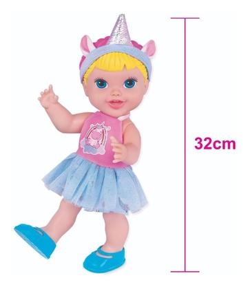 Imagem de Boneca Baby Unicórnio Alive Faz Xixi C/ Acessorios Supertoys
