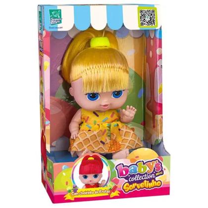 Imagem de Boneca Babys Collection Mini Sorvetinho com Cheirinho