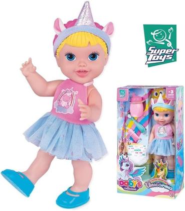 Imagem de Boneca Babys Collection Unicórnio Super Toys
