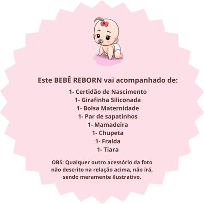 Imagem de Boneca Bailarina Bebê Reborn Realista Silicone Menina Bolsa Maternidade