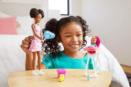 Imagem de Boneca Barbie Aniversário Do Bebê Negra Skipper Babysitters Brinquedo Colecionável