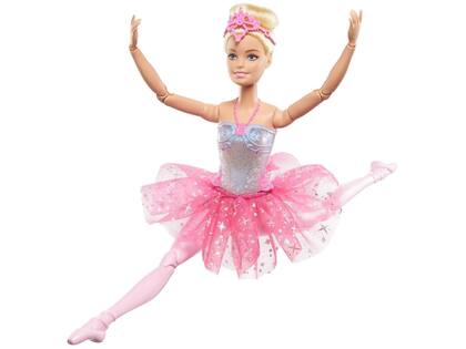 Imagem de Boneca Barbie Bailarina Luzes Brilhantes Rosa - Mattel
