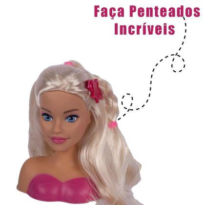 Imagem de Boneca Barbie Busto Mini Styling Hair Para Penteados Com Acessórios - Pupee
