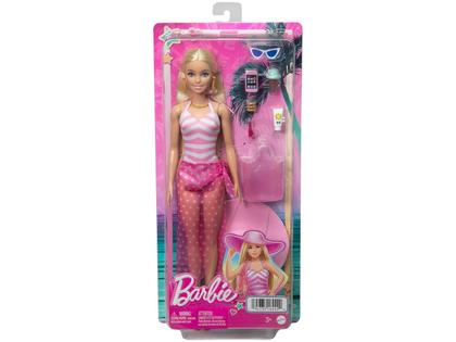 Imagem de Boneca Barbie Dia de Praia com Traje de Banho