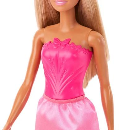 Imagem de Boneca Barbie Donzelas Fantasy Loira Vestido Rosa