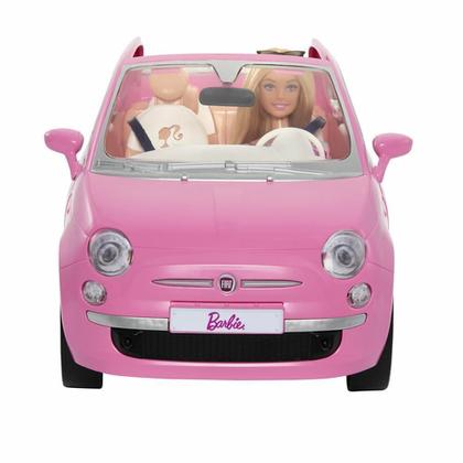 Imagem de Boneca Barbie E Carro Fiat 500 - Hrg59 Mattel