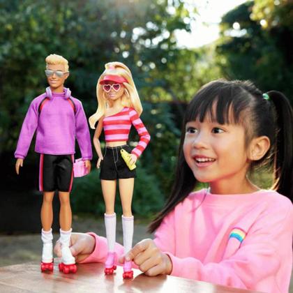Boneca Barbie e Ken Fashionista 65 Anos Mattel HXK90 - Boneca