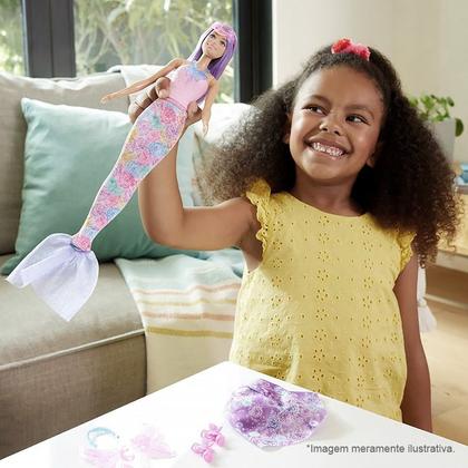 希少　PARADIS #3 2007/08 purple fashion Boneca Barbie Fantasy Fada Mágica Muda de Cor - Mattel JCP76