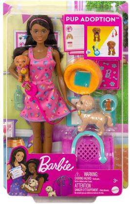 Imagem de Boneca Barbie Family Adoção de Cachorrinhos Mattel