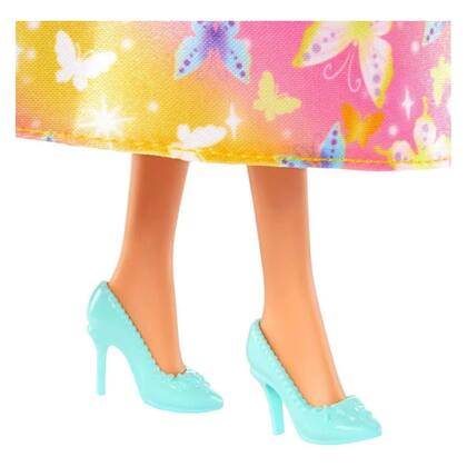 Imagem de Boneca Barbie Fantasia Donzelas Vestido dos Sonhos Amarelo - Mattel