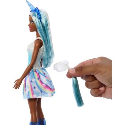 Imagem de Boneca Barbie Fantasia Unicórnio Saia Azul - Mattel