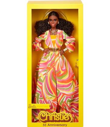 Boneca Barbie Gold Label Signature Christie - Edição Comemorativa