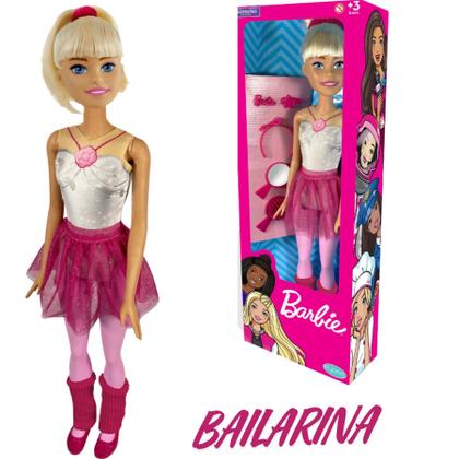 Imagem de Boneca Barbie Large Doll Profissões Mattel Pupee Gigante 69cm