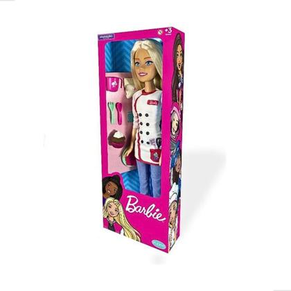 Imagem de Boneca Barbie Large Doll Profissões Mattel Pupee Gigante 69cm