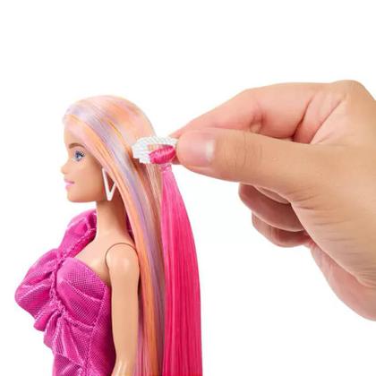 Imagem de Boneca Barbie Loira Totally Hair Neon - Mattel HKT96