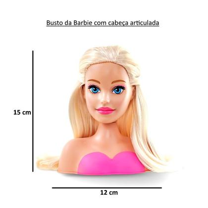 Imagem de Boneca Barbie Mini Busto com Acessórios LIcenciado Mattel