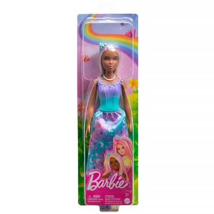 Imagem de Boneca Barbie Princesa Fantasy Vestidos Sonhos Negra Lilás HRR07 HRR10 - Mattel