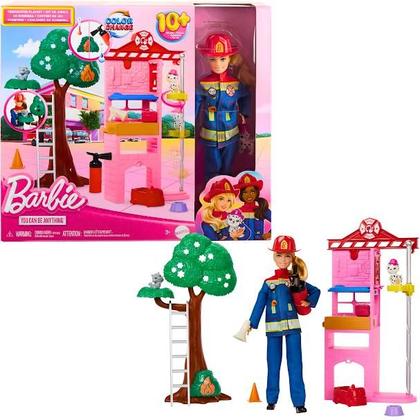 Imagem de Boneca Barbie Profissões Playset Bombeira HRG55 Mattel