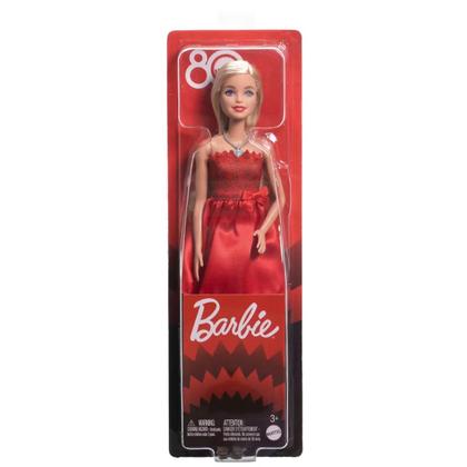 Imagem de Boneca barbie ruby red edição especial aniversário de 80 anos mattel - mattel jgd25
