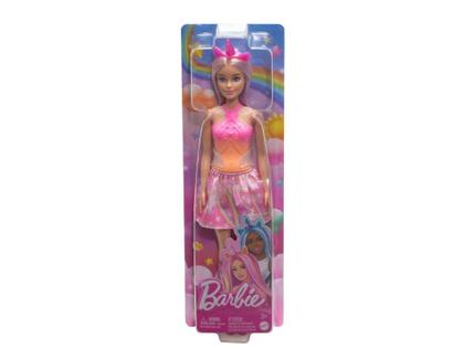 Imagem de Boneca Barbie Saia de Unicórnio de Sonho Rosa - com Sapatos Faixa e Cauda Mattel