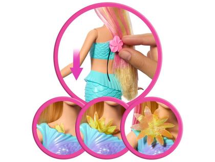 Imagem de Boneca Barbie Sereia com Transformação de Flor - Mattel