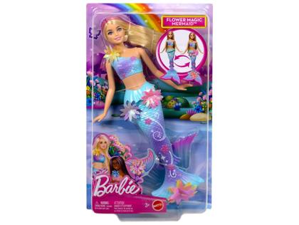 Imagem de Boneca Barbie Sereia com Transformação de Flor - Mattel