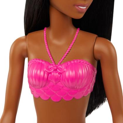 Imagem de Boneca barbie sereia tradicional negra - mattel hgr06/hgr04