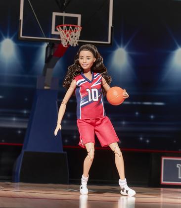 Imagem de Boneca Barbie Signature Sue Bird - Uniforme nº 10 e Bola de Basquete
