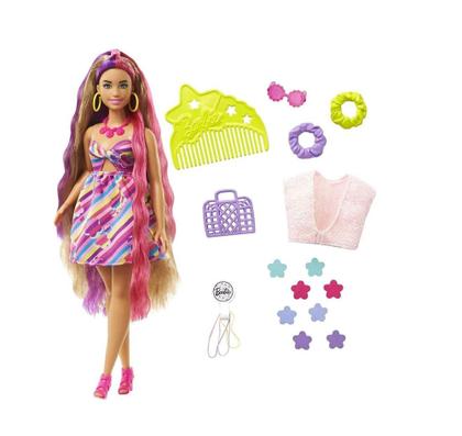 Imagem de Boneca Barbie Totally Hair Morena Borboleta - MATTEL