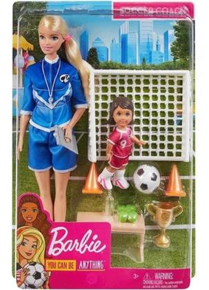 Imagem de Boneca Barbie Treinadora de Futebol- Loira