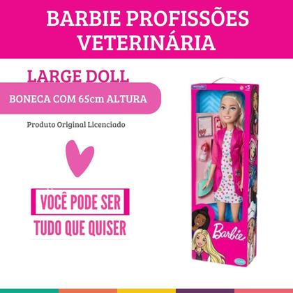 Imagem de Boneca Barbie Veterinária Large Doll 65cm Original Pupee