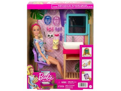 Imagem de Boneca Barbie Wellness Dia de Spa de Máscaras - com Acessórios Mattel