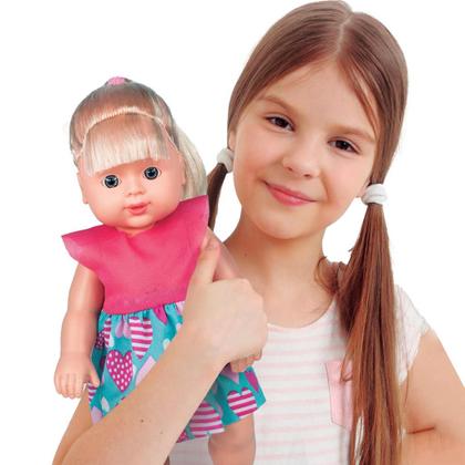 Imagem de Boneca Bebê Brinquedo Menina Com Som 34 Cm - Mister Brinque