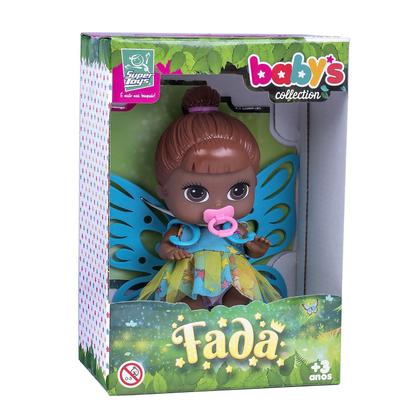 Imagem de Boneca Bebê Fadinha Baby Collection Mini C/ Asa - Super Toys