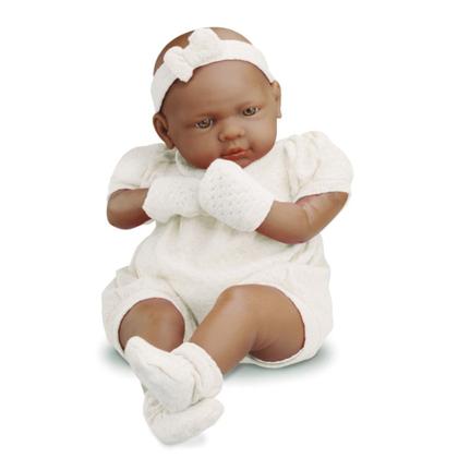 Imagem de Boneca Bebê Real Negra Baby Roma 42cm Com Bolsa Maternidade