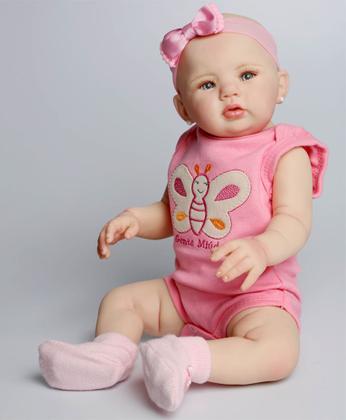 Imagem de Boneca Bebê Reborn Abigail corpo de Silicone Realista 48cm