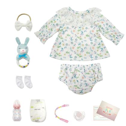 Imagem de Boneca Bebê Reborn Brastoy Realista Silicone 48cm Conjunto de Roupa Chupeta Mamadeira Fralda Certidão e Pelúcia Pode Dar Banho Roupa