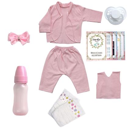 Imagem de Boneca Bebe Reborn Morena Menina Barata Realista
