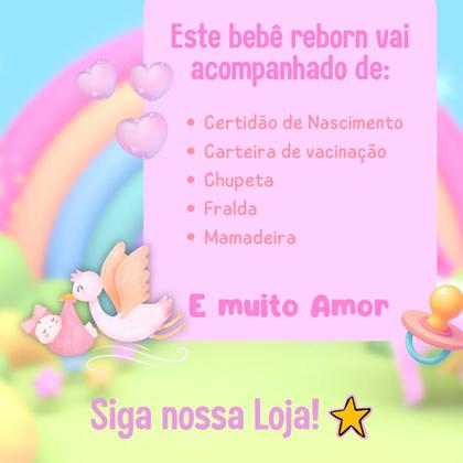 Imagem de Boneca Bebê Reborn Realista 48cm Corpo Macio Roupa Personagem Sortido