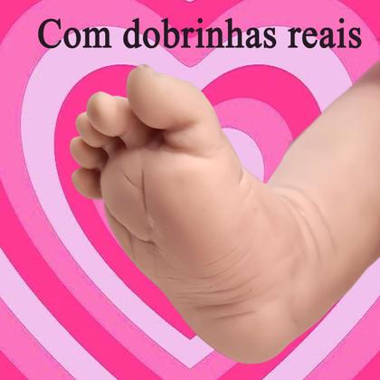 Imagem de Boneca Bebê Reborn Realista Barata Lol Morena Pronta Entrega Linda Brinquedo Menina Bb Grande Baby Reborne Lol Maria Clara Original Reborn OMG