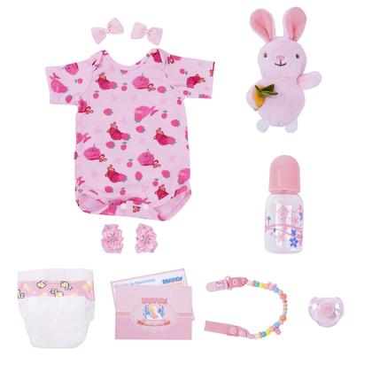 Imagem de Boneca Bebê Reborn Realista Brastoy 48 cm Silicone Kit Conjunto de Roupa Mamadeira Chupeta Certidão Fralda e Pelúcia